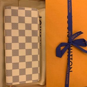 Louis Vuitton Clemence Damier Azur Wallet
